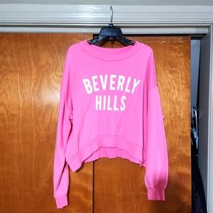 Glo Fashion London - Beverly Hills crop sweatshirt - XL